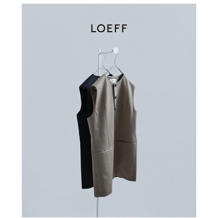 LOEFF（ロエフ） 高密度 ウール ギャバ シェイプ ベスト 8825-2-000002