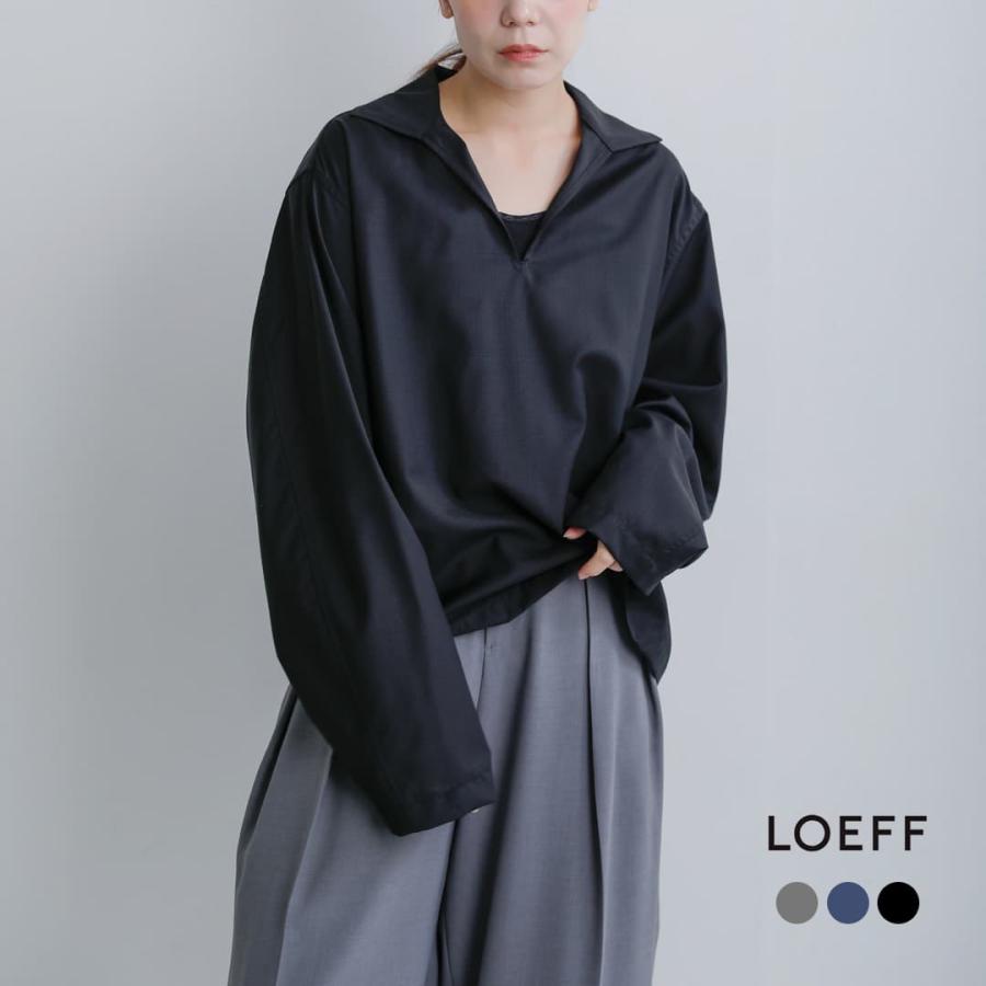 LOEFF（ロエフ） ウールトロ スキッパーシャツ 8881-2-000004 