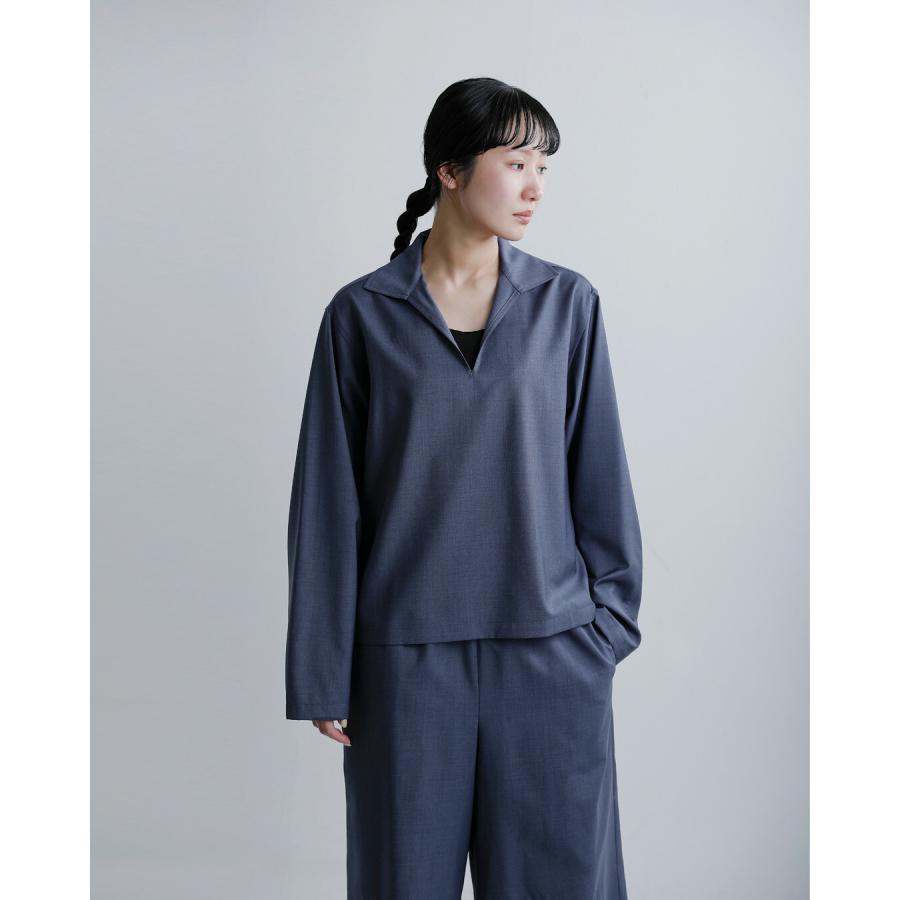 LOEFF（ロエフ） セール【30%OFF】ロエフ ウールトロ スキッパーシャツ