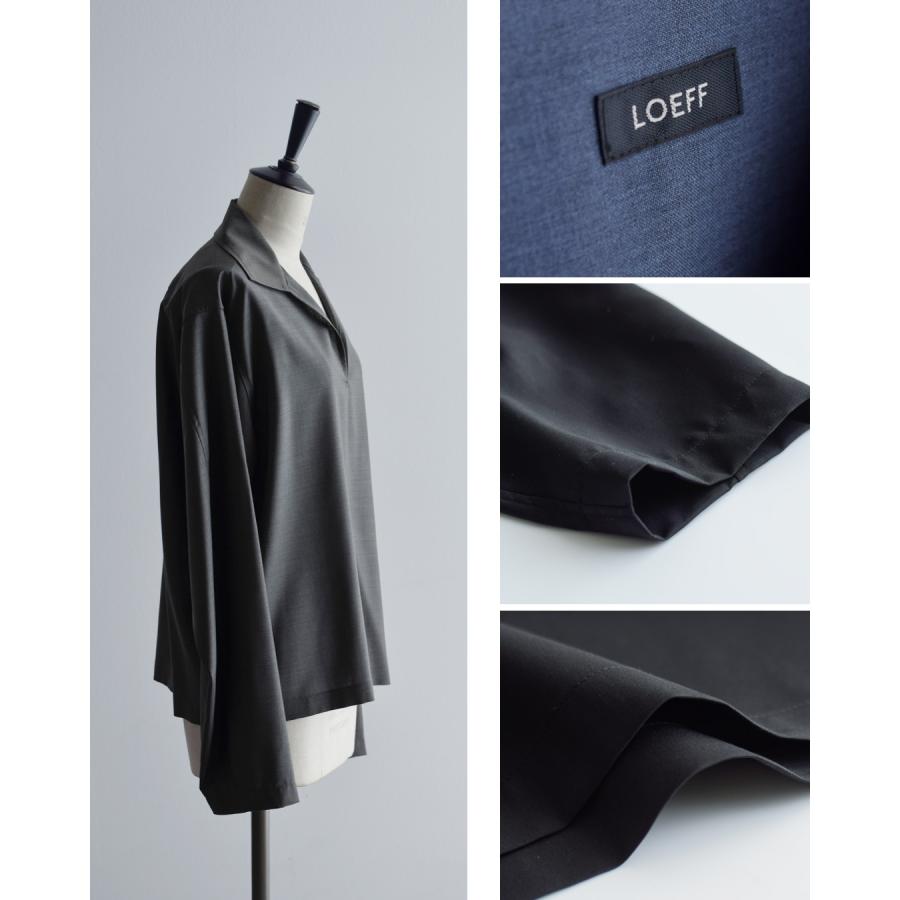 LOEFF（ロエフ） セール【30%OFF】ロエフ ウールトロ スキッパーシャツ