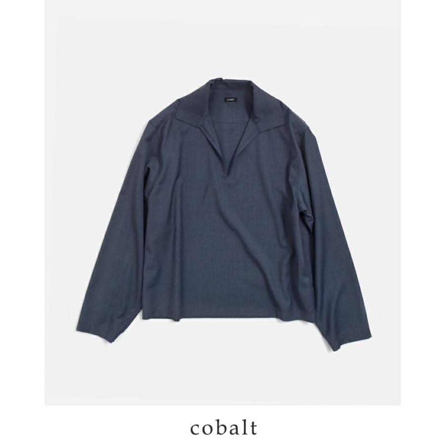 LOEFF（ロエフ） セール【30%OFF】ロエフ ウールトロ スキッパーシャツ