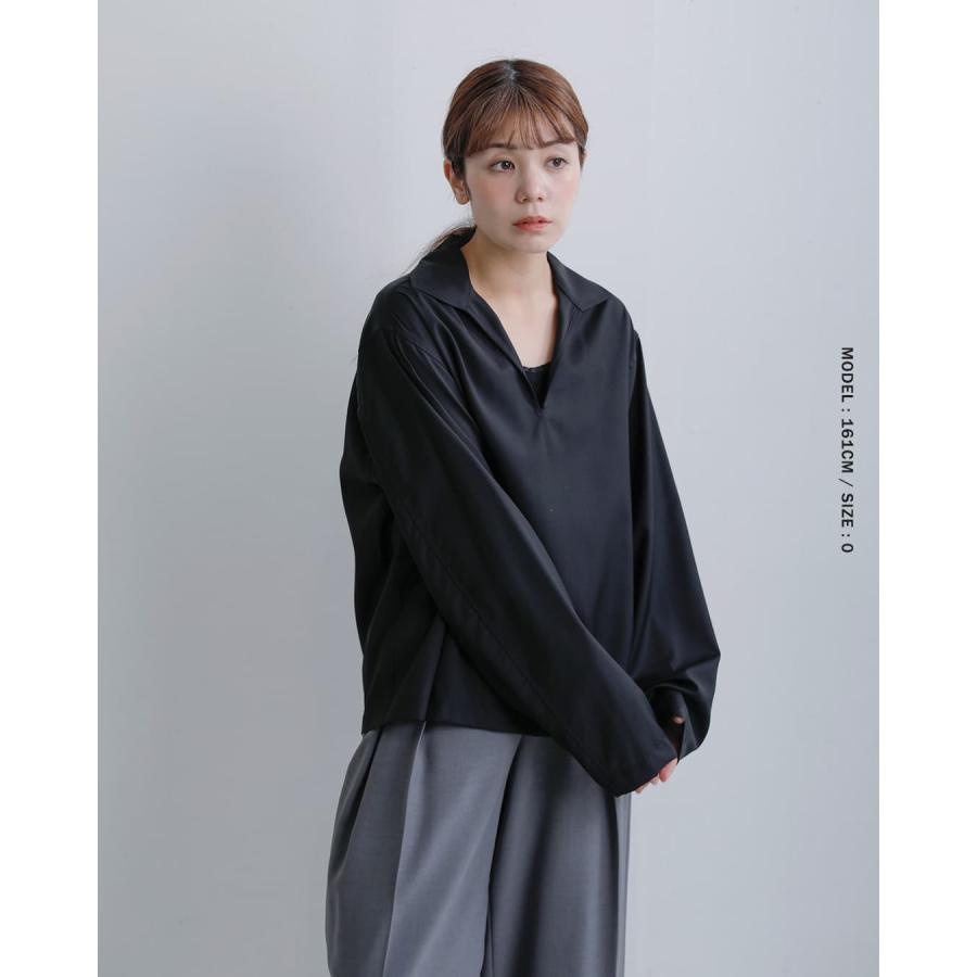 LOEFF（ロエフ） セール【30%OFF】ロエフ ウールトロ スキッパーシャツ