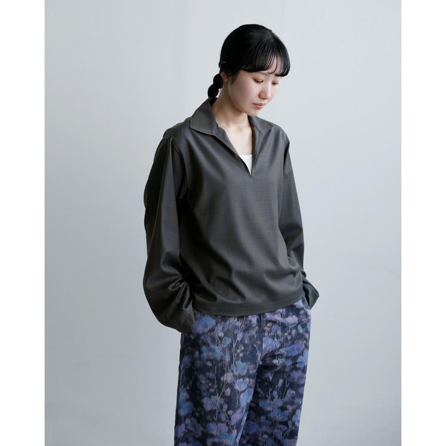LOEFF（ロエフ） ウールトロ スキッパーシャツ 8881-2-000004 