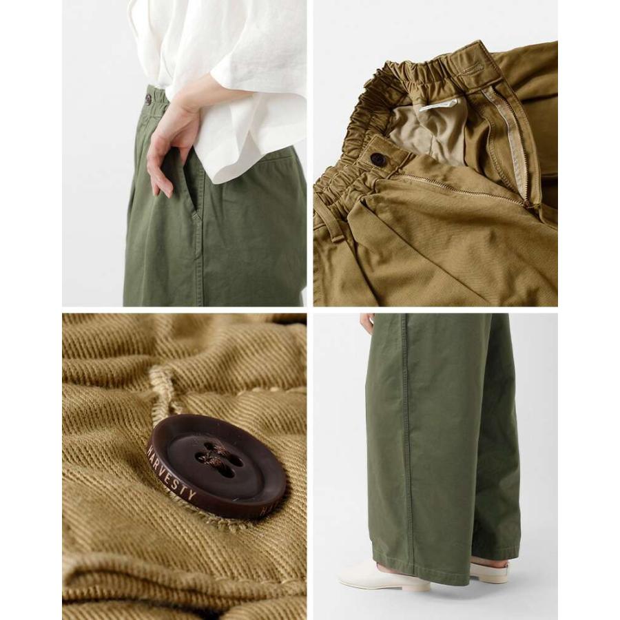 HARVESTY カーゴパンツ 55 MILITARY GREEN サイズ1 HARVESTY（ハーベスティ） セール【30%OFF】ハーベスティ チノクロス