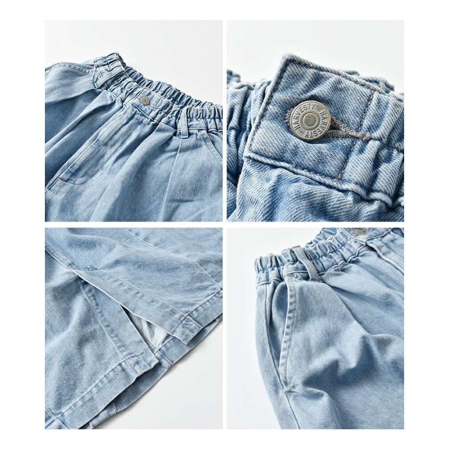 ハーベスティ HARVESTY 10oz デニム サーカス スカート a22504-same1  レディースの画像