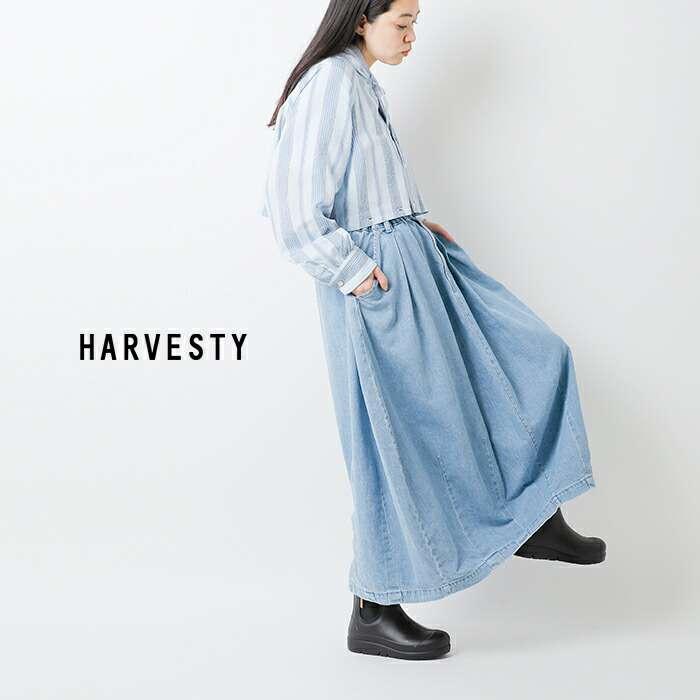 ハーベスティ HARVESTY 10oz デニム サーカス スカート a22504-same1  レディースの画像