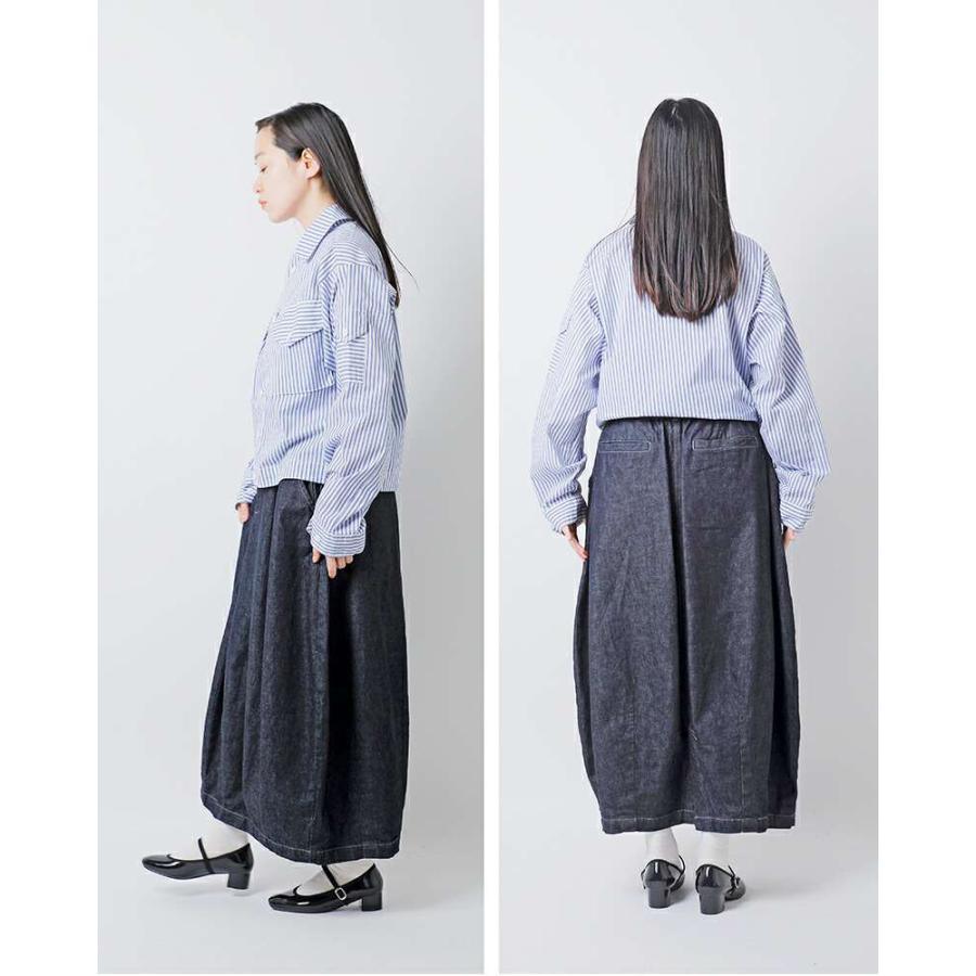 ハーベスティ HARVESTY  10oz デニム サーカス スカート a22504  レディースの画像