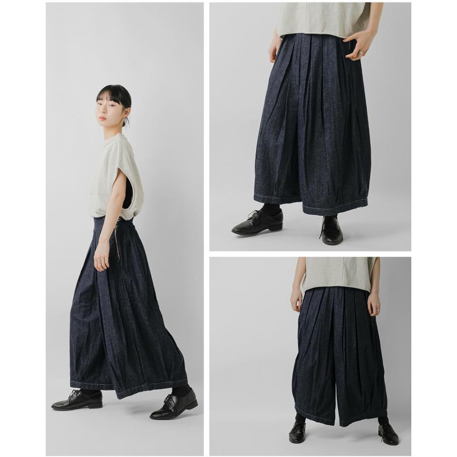 HARVESTY（ハーベスティ） デニム サーカス キュロットパンツ a22602