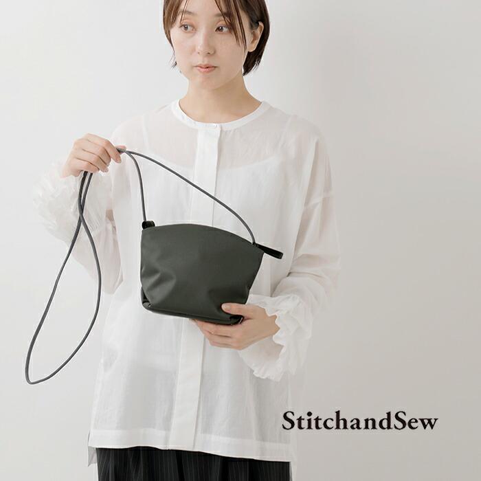 スティッチアンドソー StitchandSew コーデュラナイロン ジップショルダー ミニバッグ a305d レディース 春夏 2026ss新作の画像