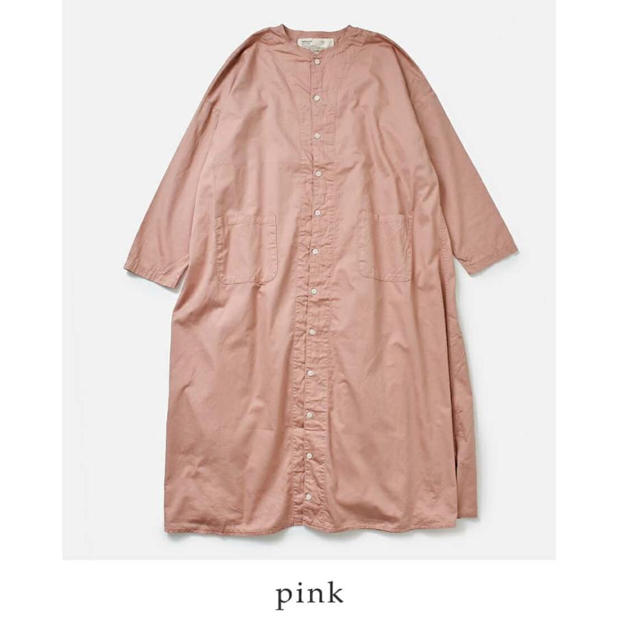 HARVESTY ハーベスティ コットン サテン アトリエ ローブ コート