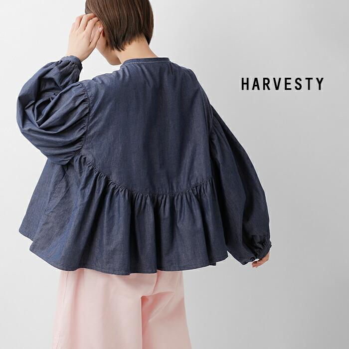 HARVESTY（ハーベスティ） デニム ボヘミアン ブラウス a42601