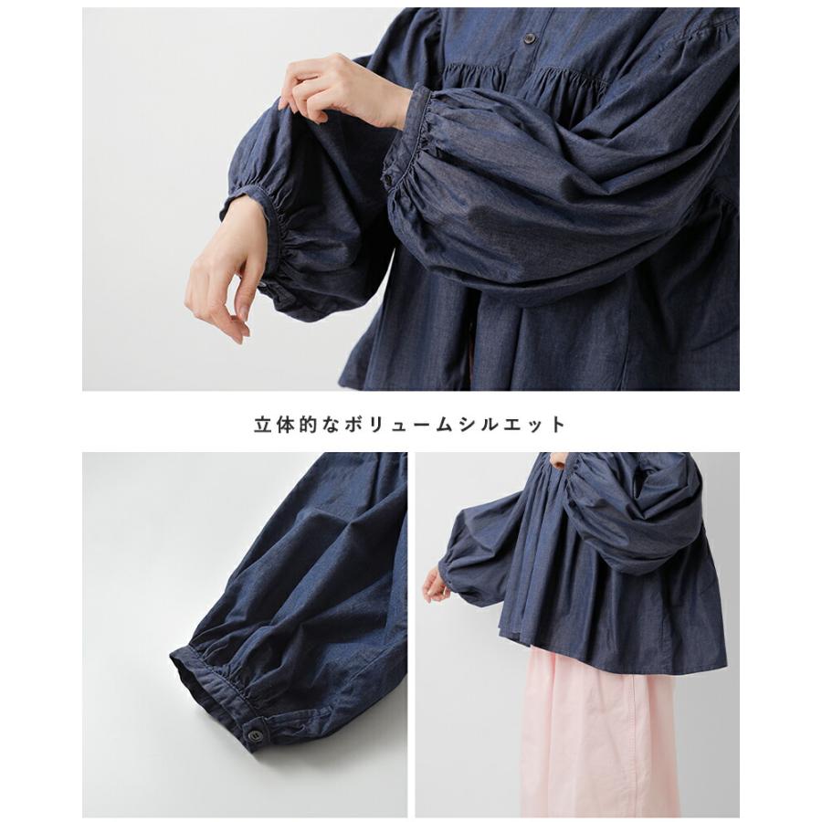 ＊新品未使用 HARVESTY ボヘミアンブラウス ブラック サイズ1＊ HARVESTY（ハーベスティ） デニム ボヘミアン ブラウス a42601