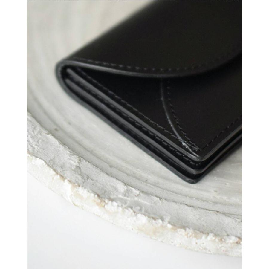 イロセ　 コンパクト財布 黒 irose / イロセ FOLD MINI WALLET (ダークブラウン・ブラック