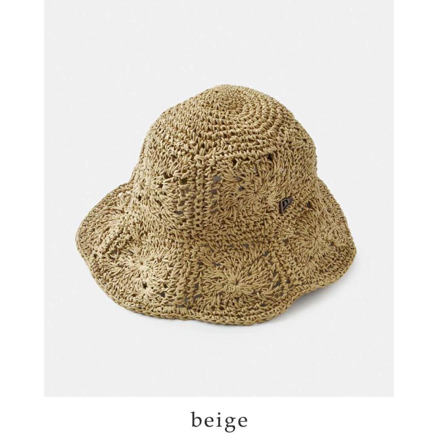 NEW ERA クロシェハット　ブラウン NEW ERA ニューエラ ハット 帽子 クロシェ ニットバケット