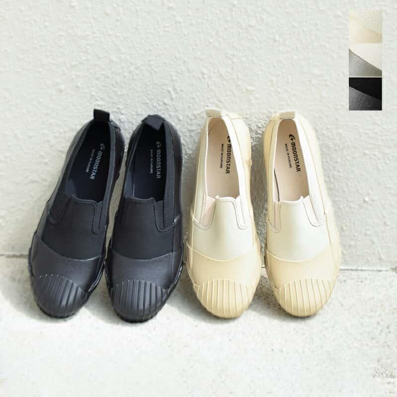 MoonStar（ムーンスター） キャンバス×ラバー スリッポン シューズ ALW