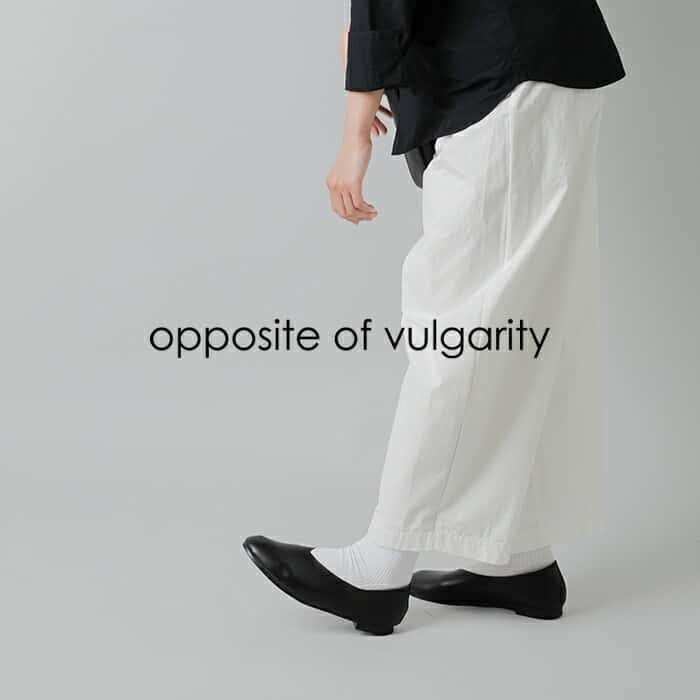 【新品未使用】opposite of vulgarity フラットシューズ　25 opposite of vulgarity（オポジットオブブルガリティ） マイクロ