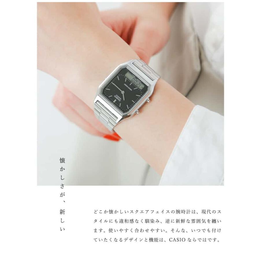 CASIO（カシオ） アナデジ デュアルタイム 腕時計 aq-230a【クーポン