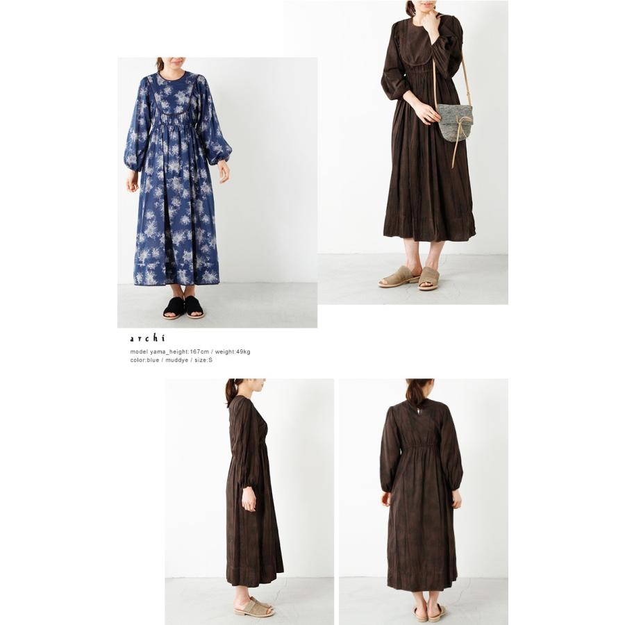 Archi アーキ クルーネックフラワードレスワンピース Castor Dress Aranciato 通販 Paypayモール