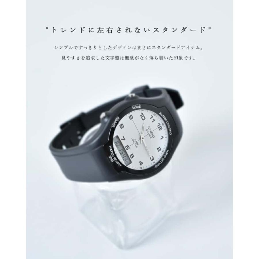 CASIO（カシオ） スタンダード アナデジ 腕時計 aw-90h-7bvdf