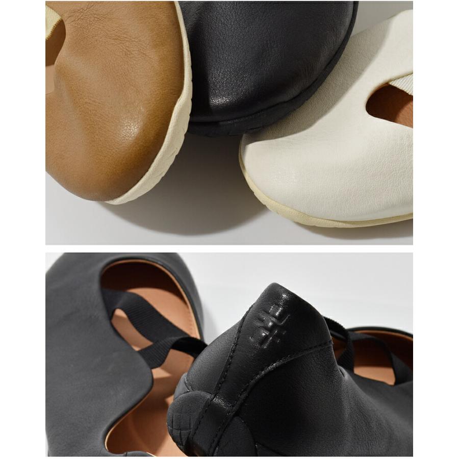 フットインダストリー FOOT INDUSTRY レザー ツーストラップ バレエ