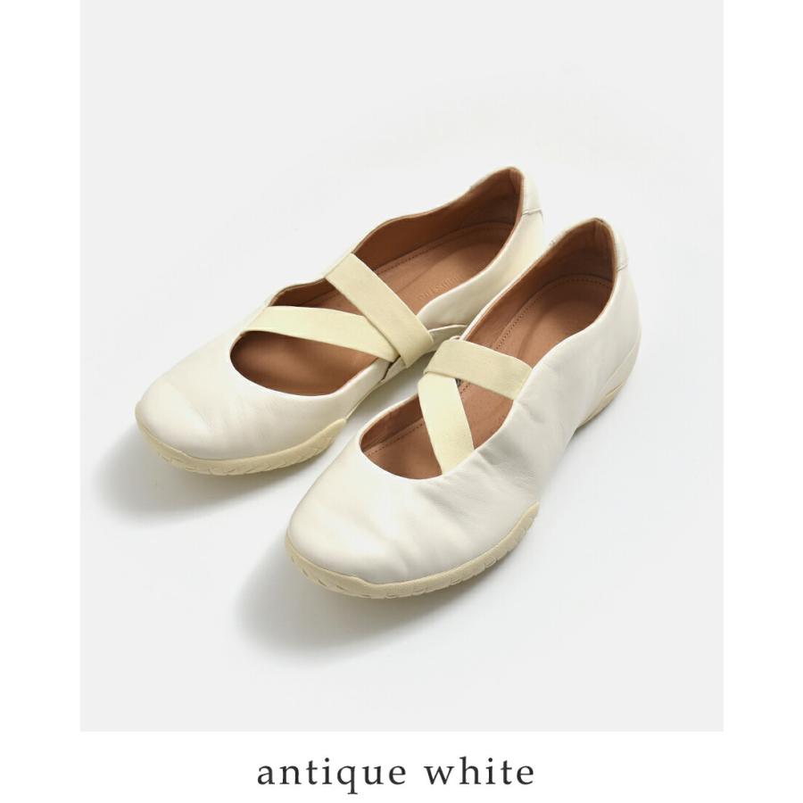 フットインダストリー FOOT INDUSTRY レザー ツーストラップ バレエ