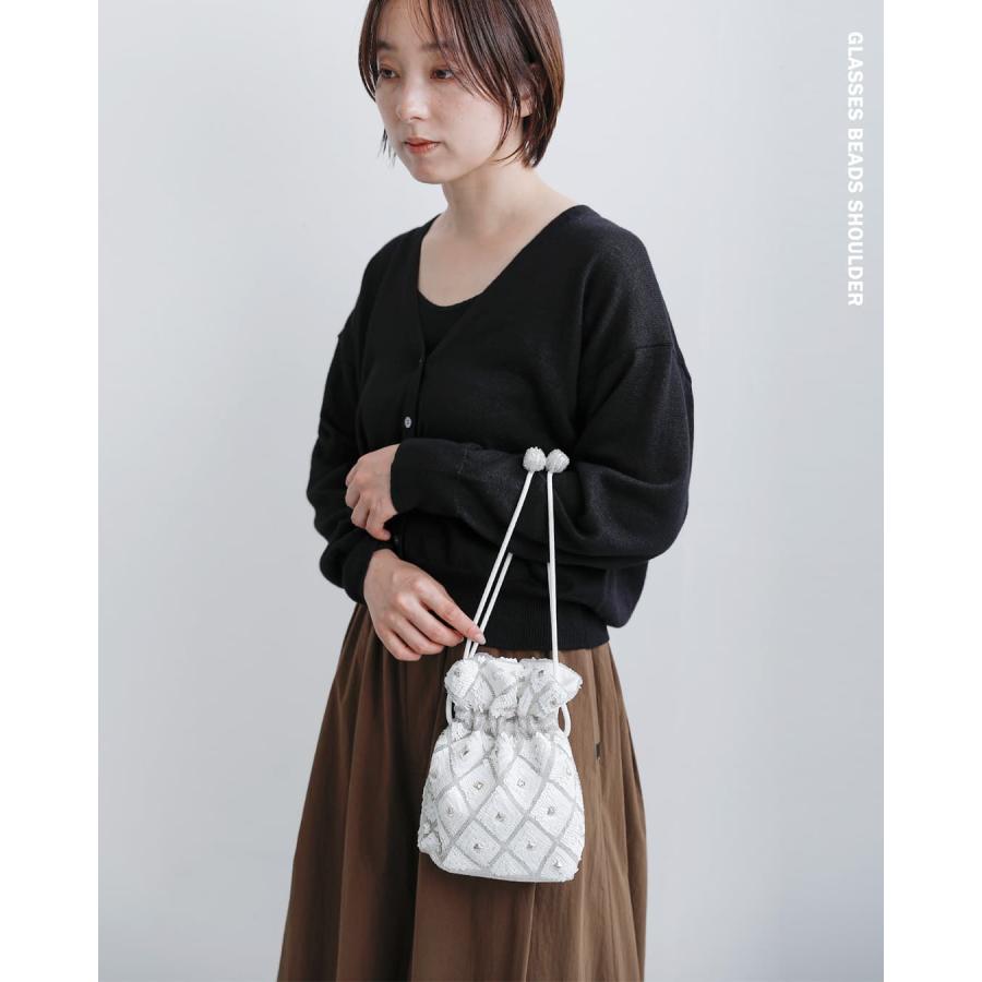 MARCHER（マルシェ） 巾着 ガラスビーズ ショルダーバッグ b-shoulder 