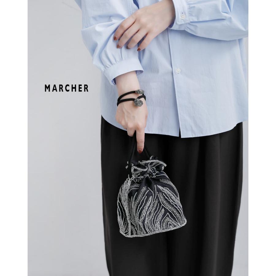 MARCHER（マルシェ） 巾着 ガラスビーズ ショルダーバッグ b-shoulder