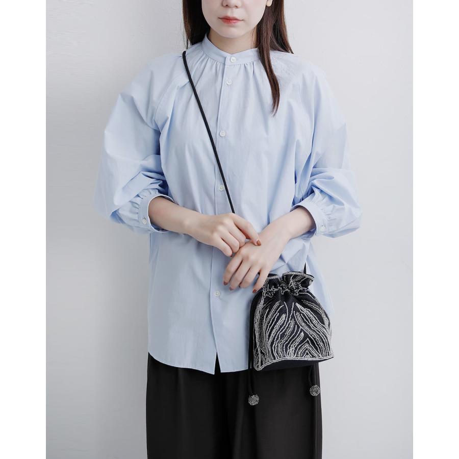 MARCHER（マルシェ） 巾着 ガラスビーズ ショルダーバッグ b-shoulder