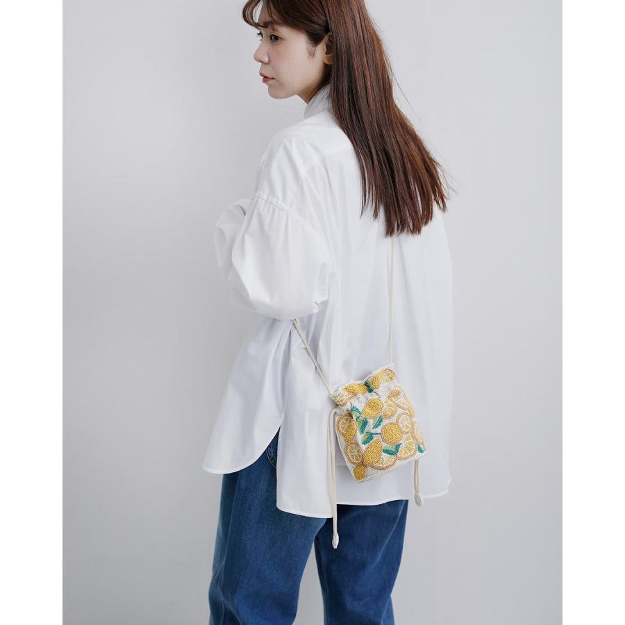 MARCHER（マルシェ） 巾着 ガラスビーズ ショルダーバッグ b-shoulder
