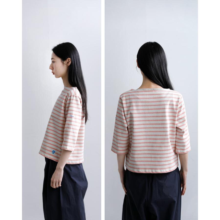 オーチバル ORCIVAL  オーシバル コットンロード ショートレングス ボートネック 半袖 Tシャツ b512 レディース  春夏海外出荷不可 2026ss新作の画像