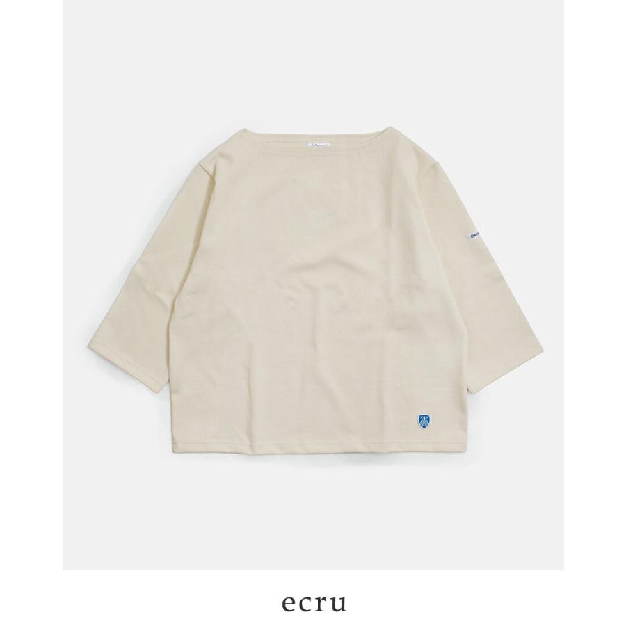 オーチバル ORCIVAL  オーシバル コットンロード ショートレングス ボートネック 半袖 Tシャツ b512 レディース  春夏海外出荷不可 2026ss新作の画像