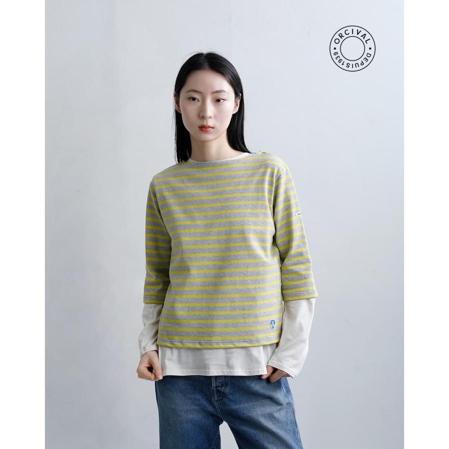オーチバル ORCIVAL  オーシバル コットンロード ショートレングス ボートネック 半袖 Tシャツ b512 レディース  春夏海外出荷不可 2026ss新作の画像