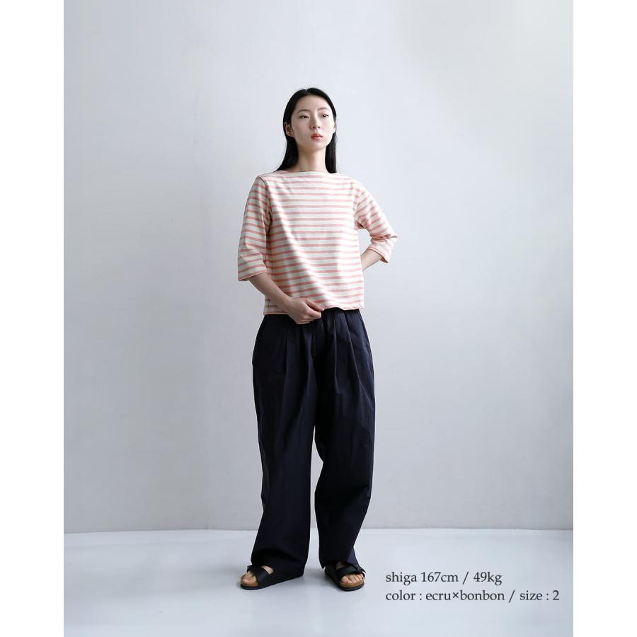 オーチバル ORCIVAL  オーシバル コットンロード ショートレングス ボートネック 半袖 Tシャツ b512 レディース  春夏海外出荷不可 2026ss新作の画像