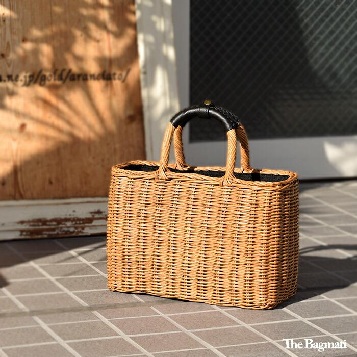 バグマティ ウッドハンドルBOXガタカゴ The Bagmati（ザバグマティ） かごバッグ カゴバッグ 「The Bagmati