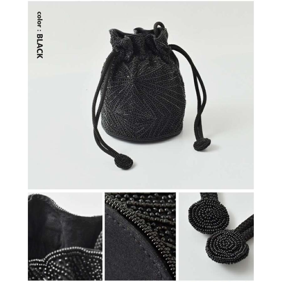 MARCHER（マルシェ） 巾着 ビーズ ショルダー バッグ beads-shoulder3
