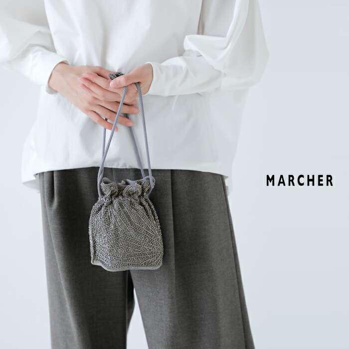 MARCHER（マルシェ） 巾着 ビーズ ショルダー バッグ beads-shoulder3