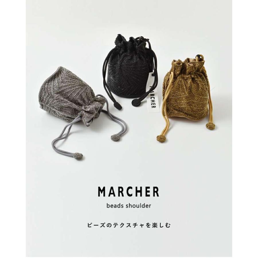 MARCHER（マルシェ） 巾着 ビーズ ショルダー バッグ beads-shoulder3