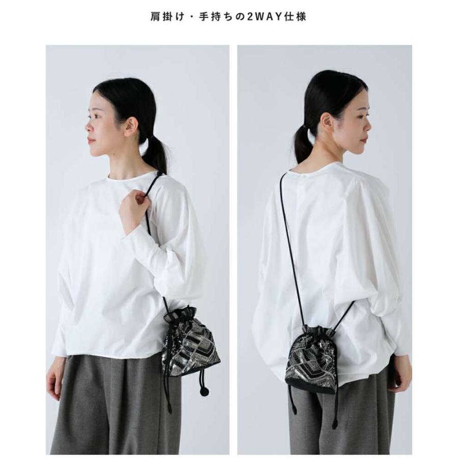 MARCHER（マルシェ） 巾着 ビーズ ショルダー バッグ beads-shoulder