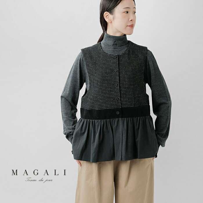 MAGALI（マガリ） セール【40%OFF】マガリ ピンドット ツイード