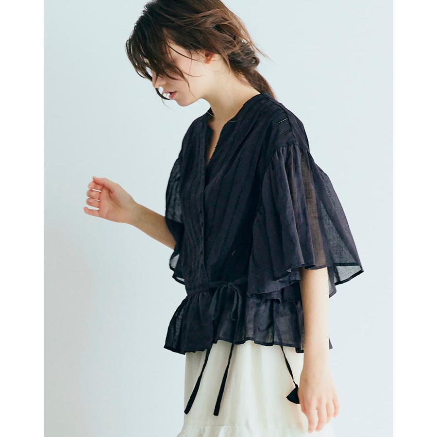 MAGALI（マガリ） コットン レース カシュクール ブラウス bl277
