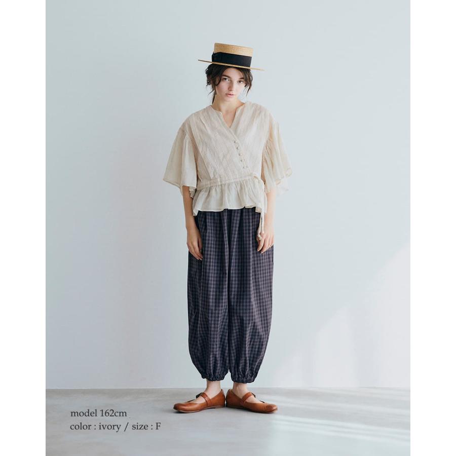 MAGALI（マガリ） コットン レース カシュクール ブラウス bl277