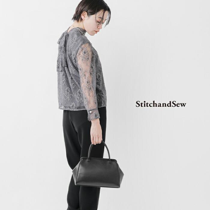 美品　StitchandSew  レザー　横長バッグ　ブラック StitchandSew】ボストンバッグミニ – Nine Tailor 美品 StitchandSew