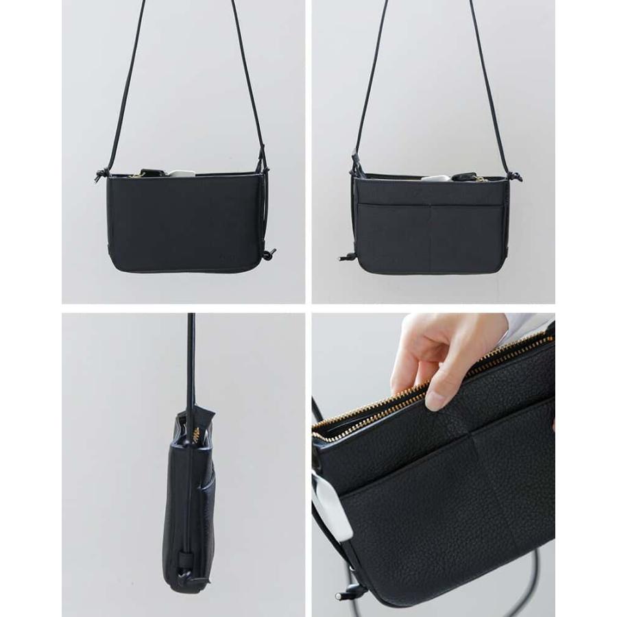 Sarah μ サラミュー 撥水加工 ステアレザー ミニショルダー バッグ bn