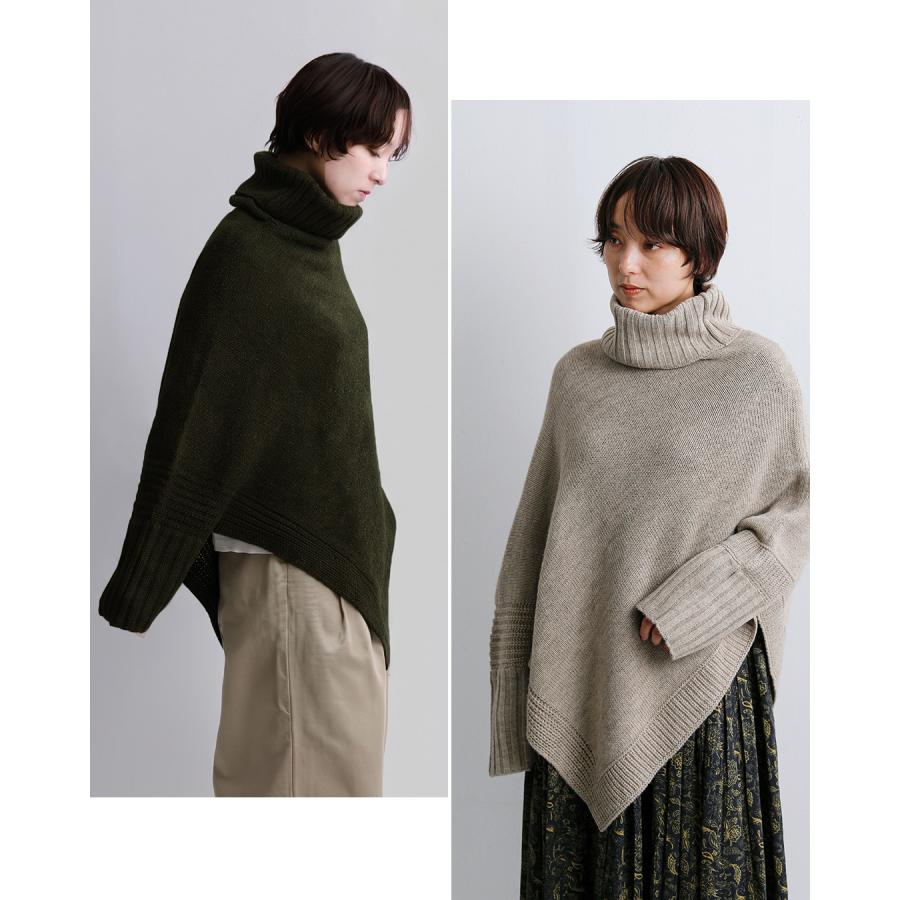 n100（エヌワンハンドレッド） ソイル SOIL ポロネック ポンチョ