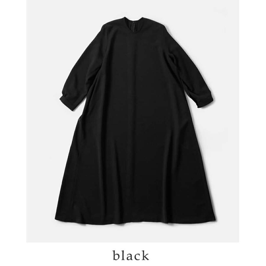 美品 ノーコントロールエア ロングワンピース 長袖 ギャザー ブラック 黒 NO CONTROL AIR/ノーコントロールエアー ロングワンピース