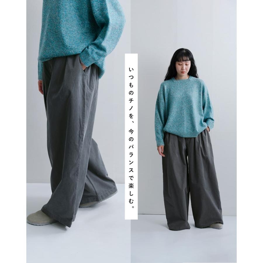 クロスアクロス CLOTH ACROSS コットン ビッグ チノパンツ BIG CHINO