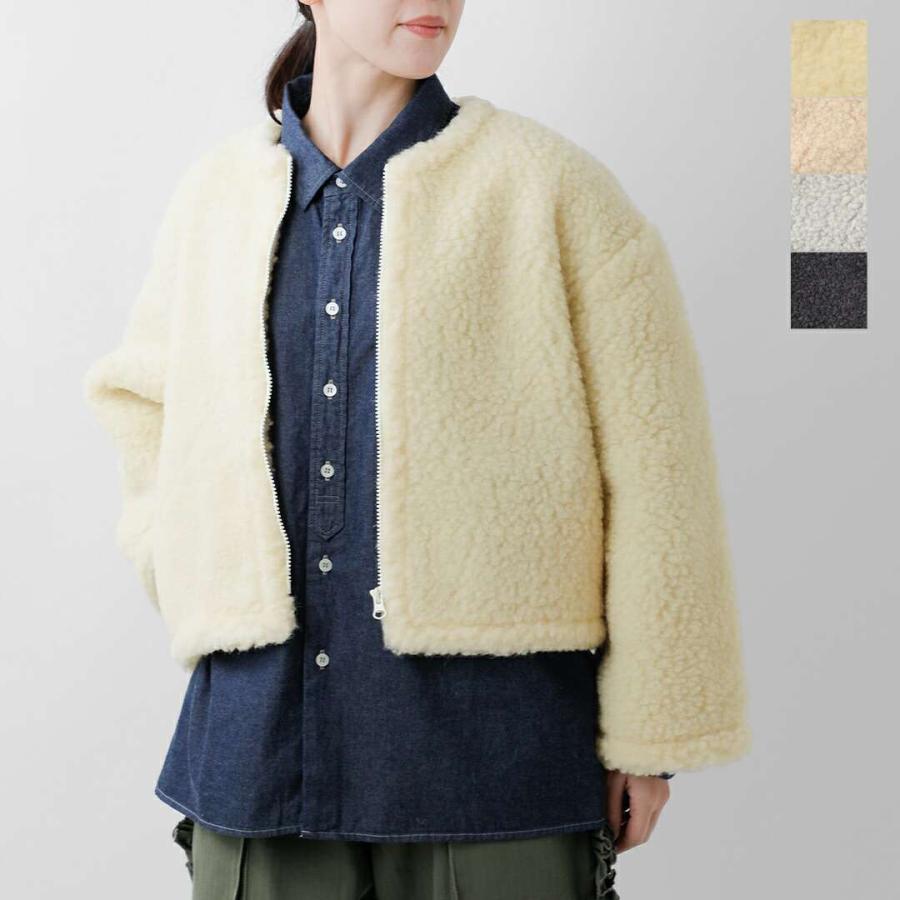 Mouflon Mouflon ムフロン ムフロン  ウール パイル カーディガン cardm レディース 2025aw新作 ☆☆ クーポン対象 セール【40%OFF】ムフロン ムフロン Mouflon ウール パイル