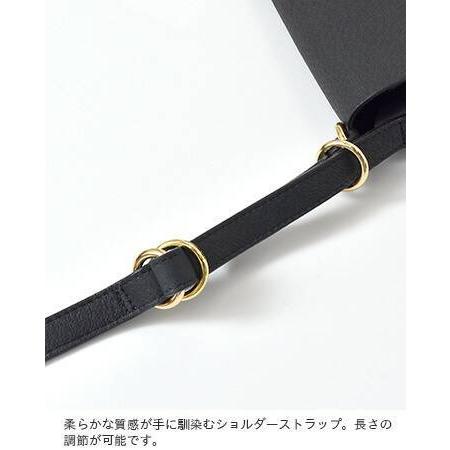 StitchandSew スティッチアンドソー ハンドステッチレザーフラップショルダーバック cb10｜aranciato｜09