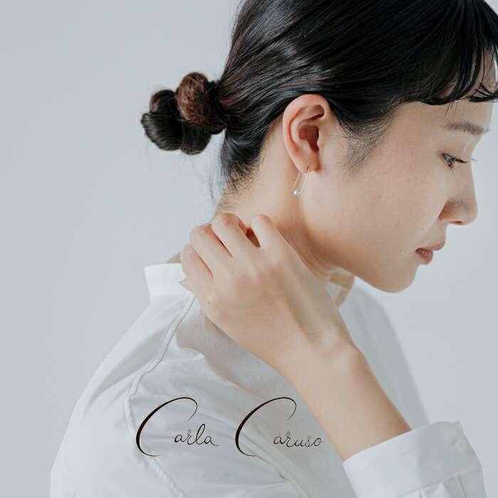 カーラ カルーソ Carla Caruso スモール パール 14kt Gold アーチ ピアス Small Pearl Arch Earrings ccj1-059 レディース | Caruso | 03