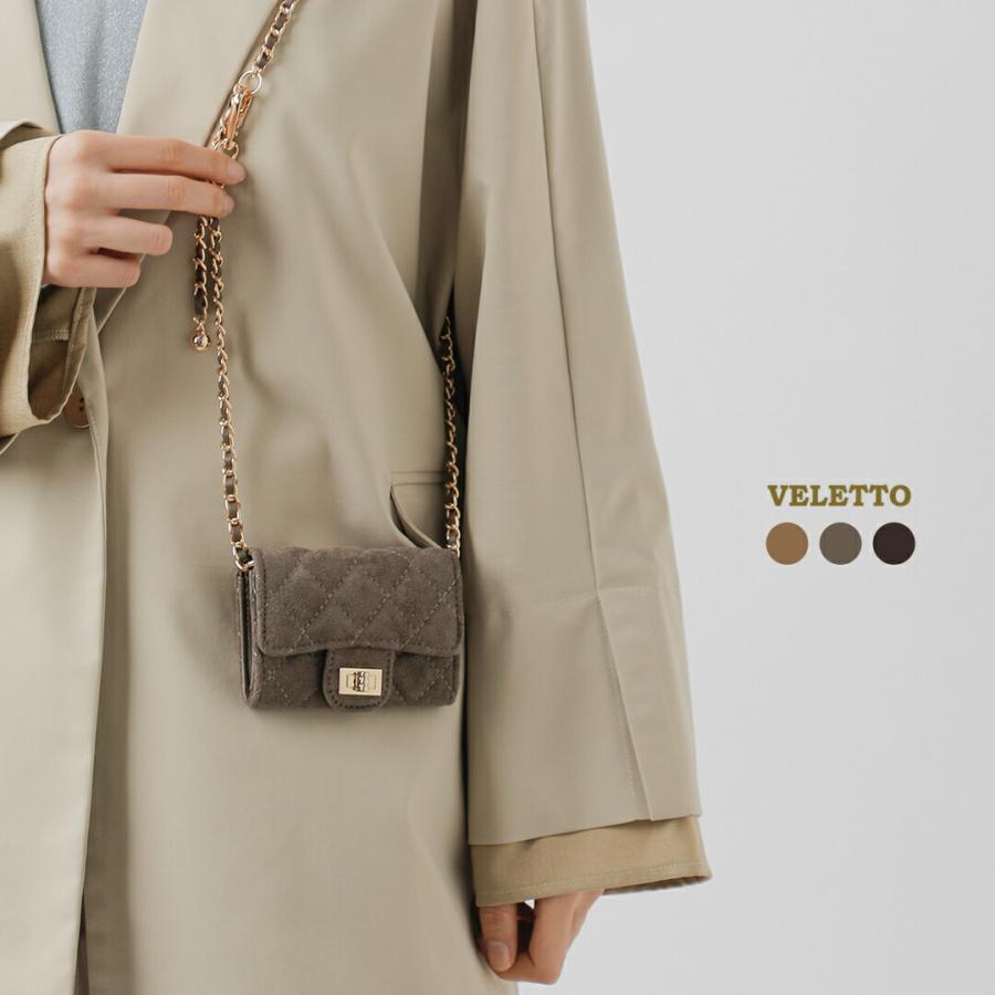 VELETTO（ベレット） ヴィーガンスエードレザー ショルダーバッグ ce